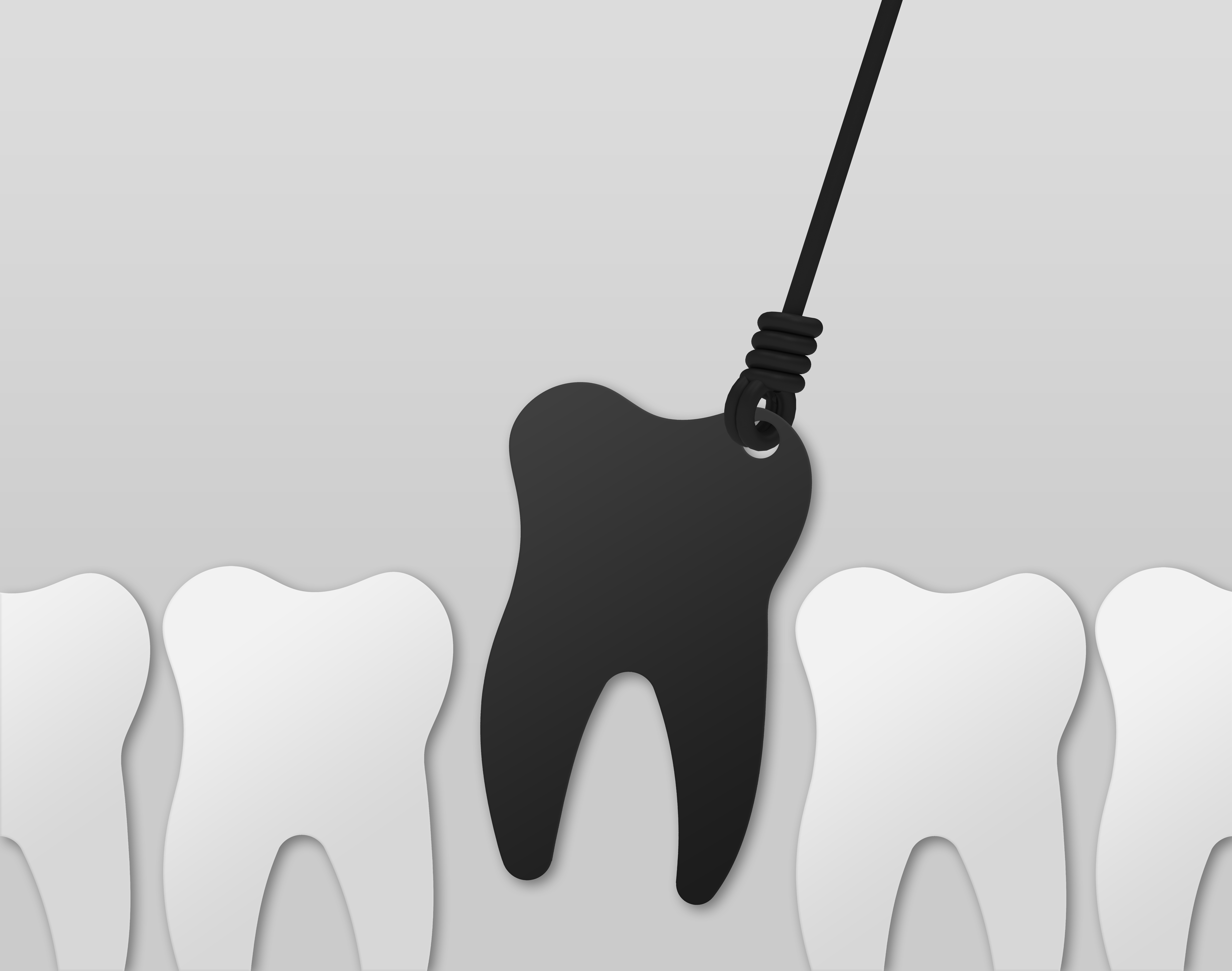 白い歯と黒い歯