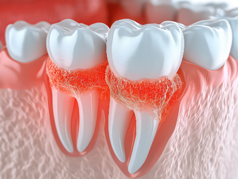 歯周病で腫れた歯茎