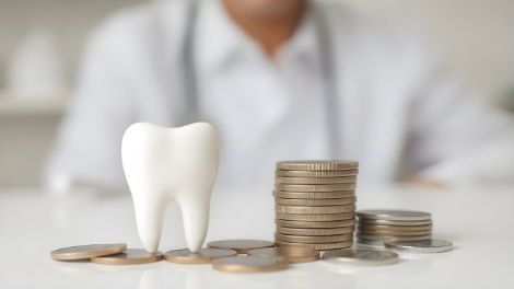 銀歯を白くする場合にかかる費用のイメージ